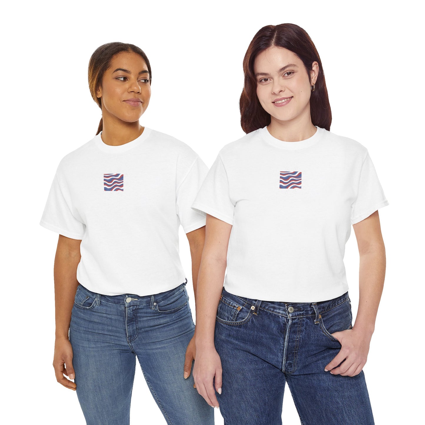 STRIPES AND STARS T-SHIRT in white