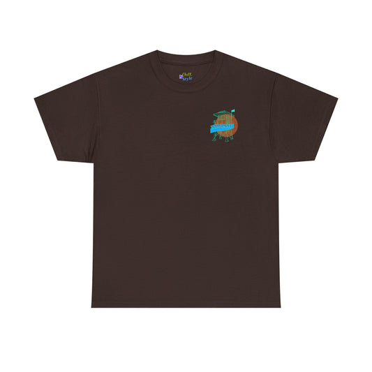 Maroon Retro Camper T‑Shirt — Vintage Travel Graphic Tee