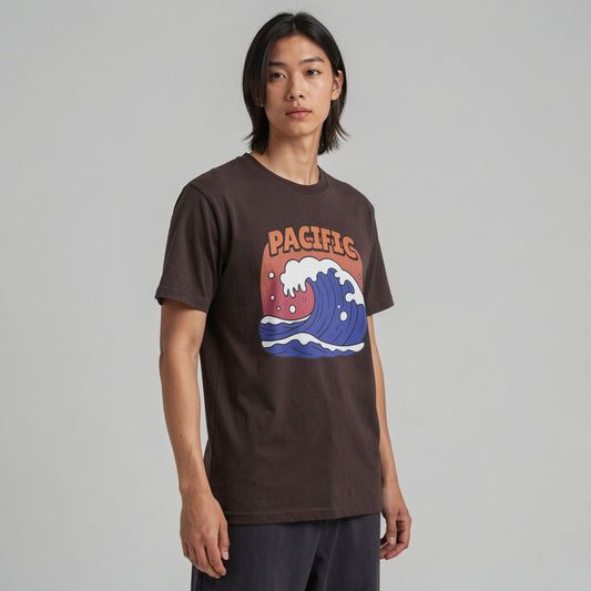 PACIFIC WAVE T-SHIRT in vintage coastal