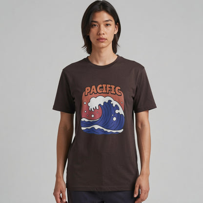 PACIFIC WAVE T-SHIRT in vintage coastal