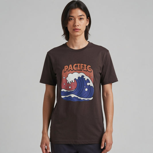 PACIFIC WAVE T-SHIRT in vintage coastal