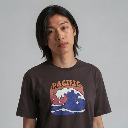 PACIFIC WAVE T-SHIRT in vintage coastal