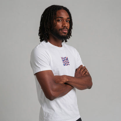 STRIPES AND STARS T-SHIRT in white