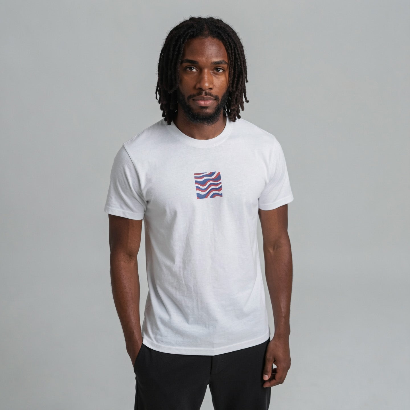 STRIPES AND STARS T-SHIRT in white
