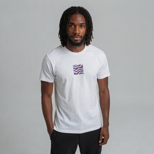 STRIPES AND STARS T-SHIRT in white