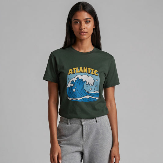 ATLANTIC WAVE T-SHIRT in green submarine