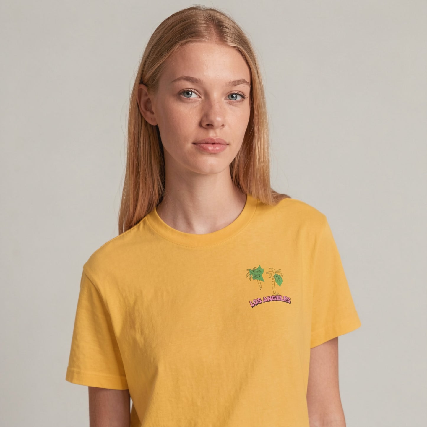 LOS ANGELES T-SHIRT in sunny yellow