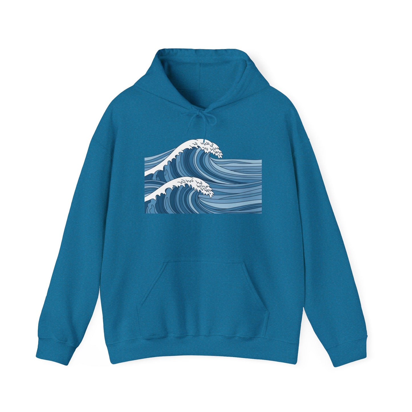 WAVY UNISEX HOODIE in cozy surf