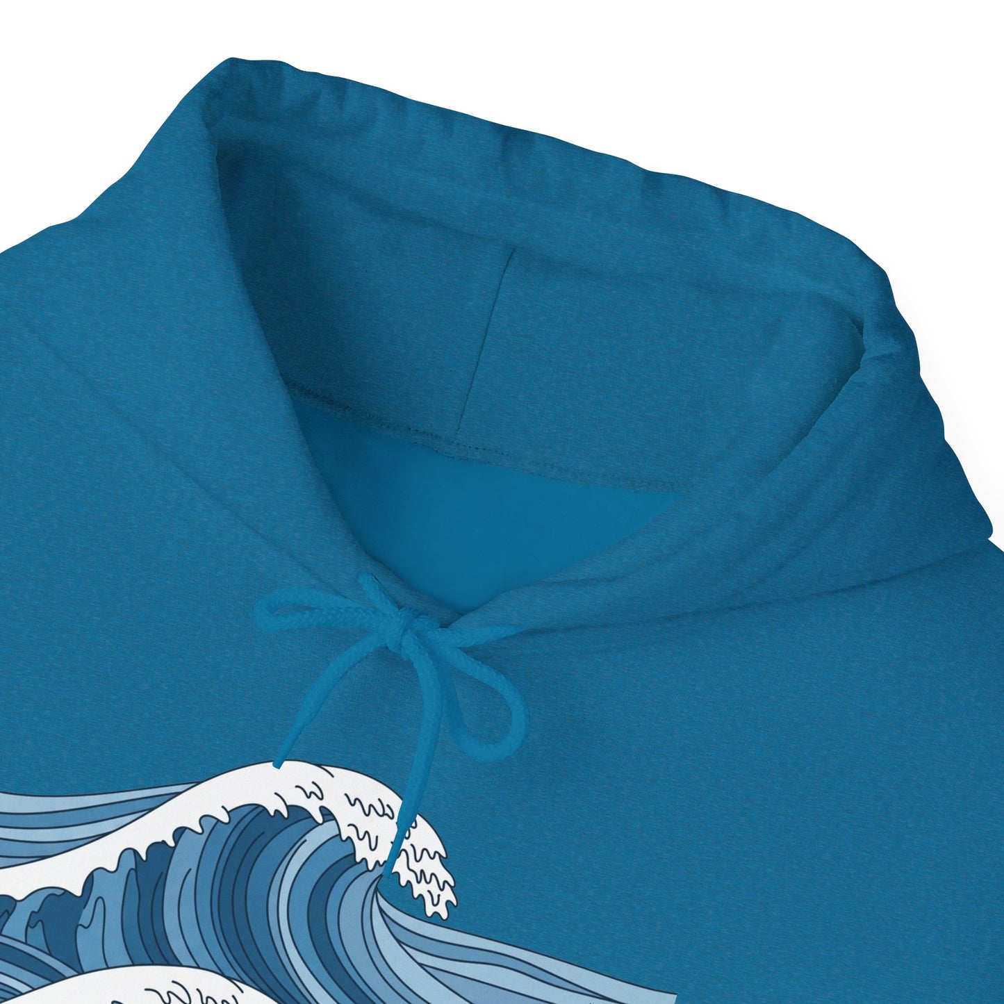 WAVY UNISEX HOODIE in cozy surf