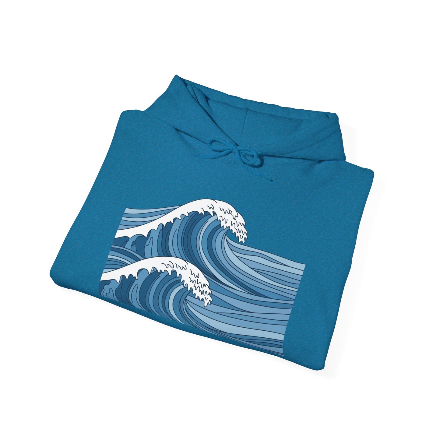 WAVY UNISEX HOODIE in cozy surf
