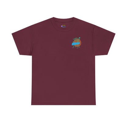 Maroon Retro Camper T‑Shirt — Vintage Travel Graphic Tee
