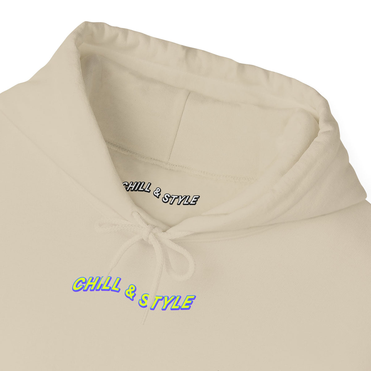 Hoodie — "Chill & Style" Minimal Black Graphic Hoodie