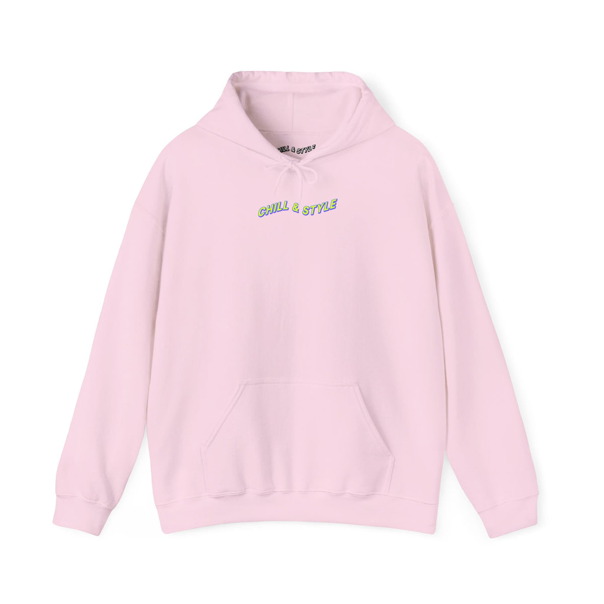 Hoodie — "Chill & Style" Minimal Black Graphic Hoodie