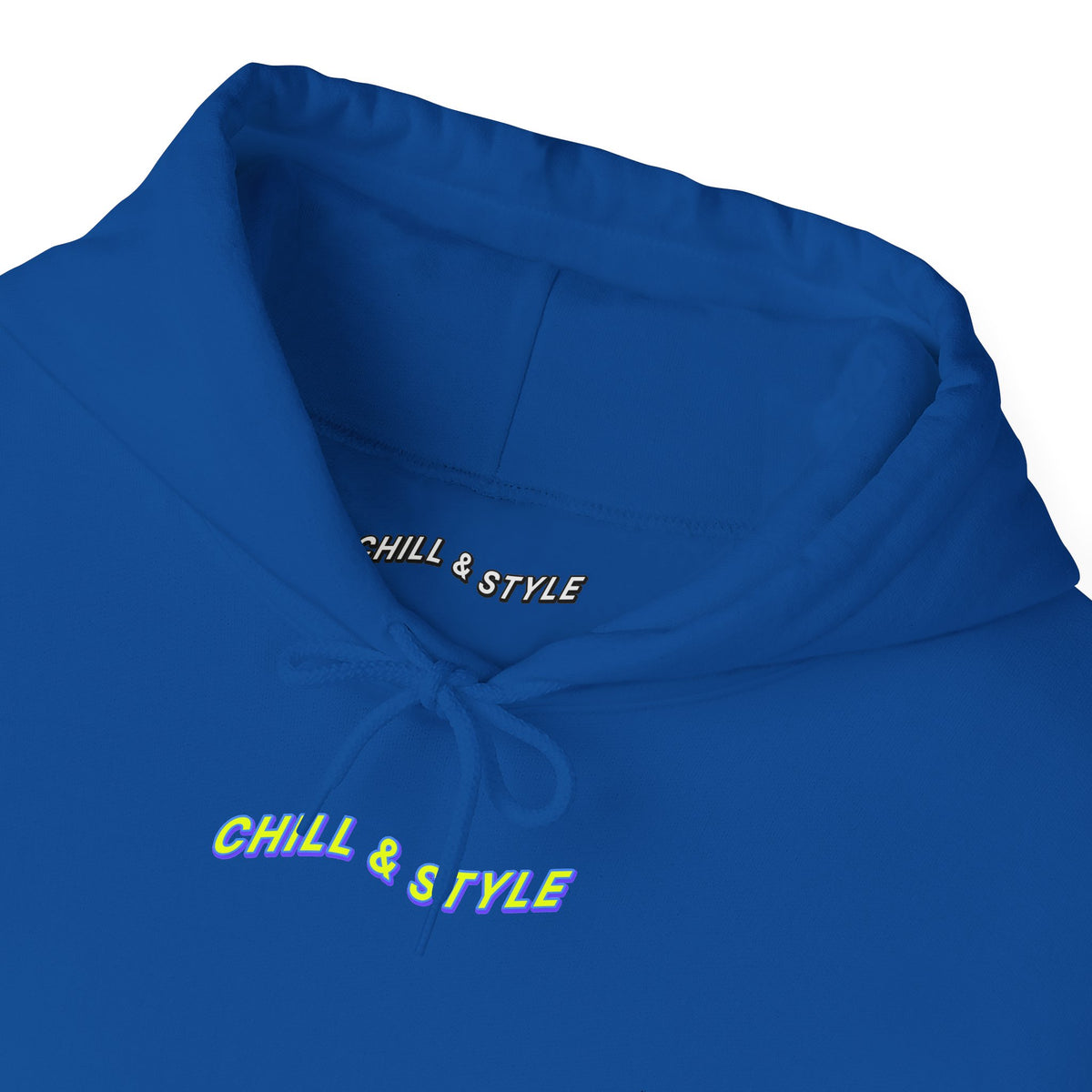 Hoodie — "Chill & Style" Minimal Black Graphic Hoodie