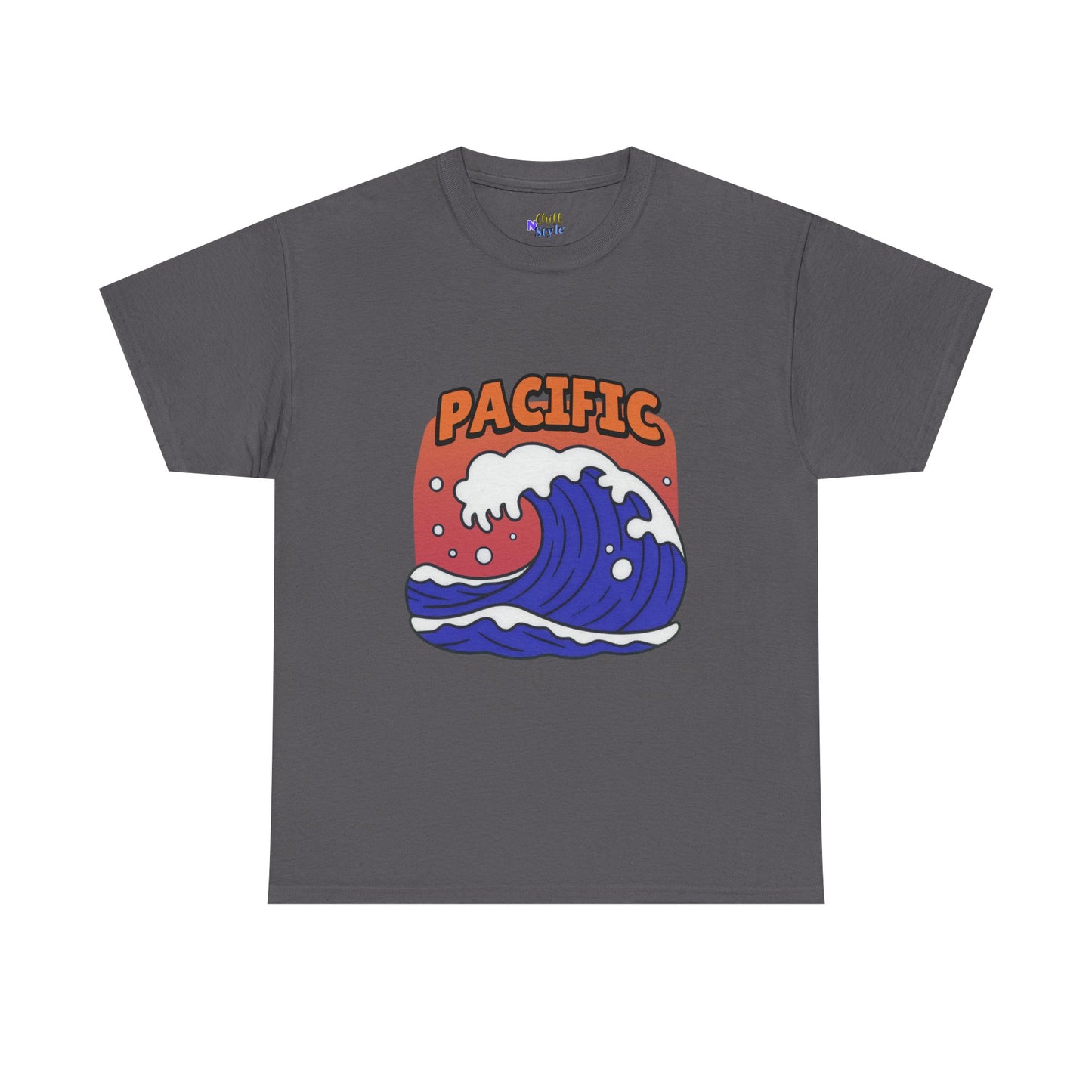 Pacific Wave Graphic Tee — Retro Surf Ocean T-Shirt
